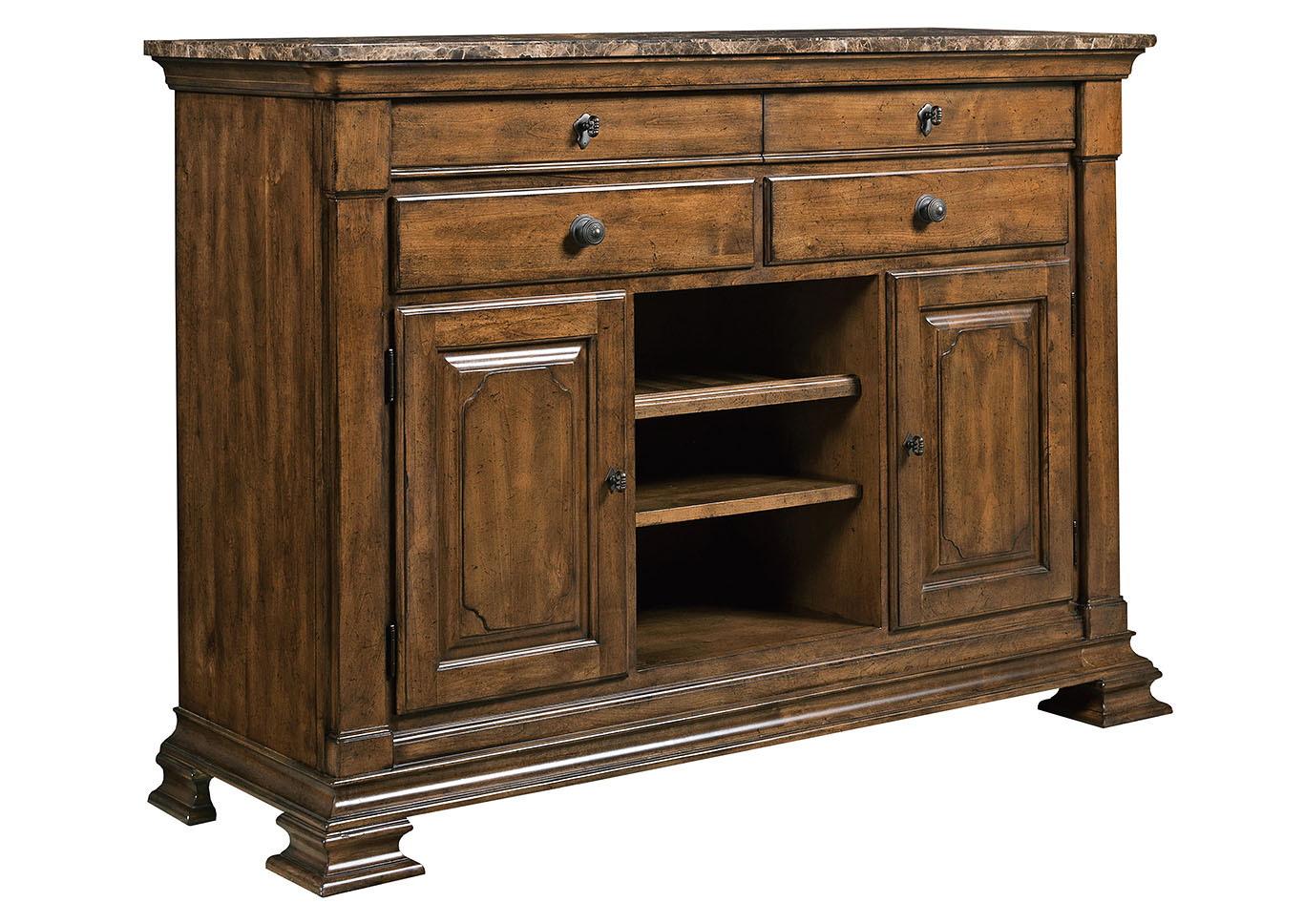 Portolone Truffle Sideboard w/Marble Top,Kincaid