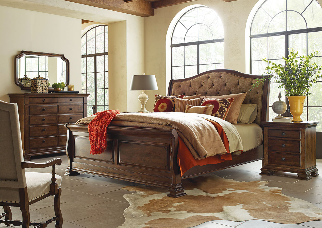 Portolone Truffle Bureau w/Mirror,Kincaid