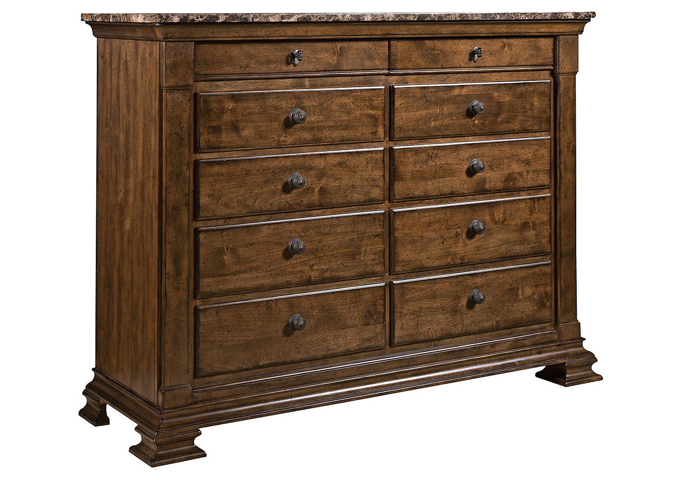Portolone Truffle Bureau w/Marble Top,Kincaid