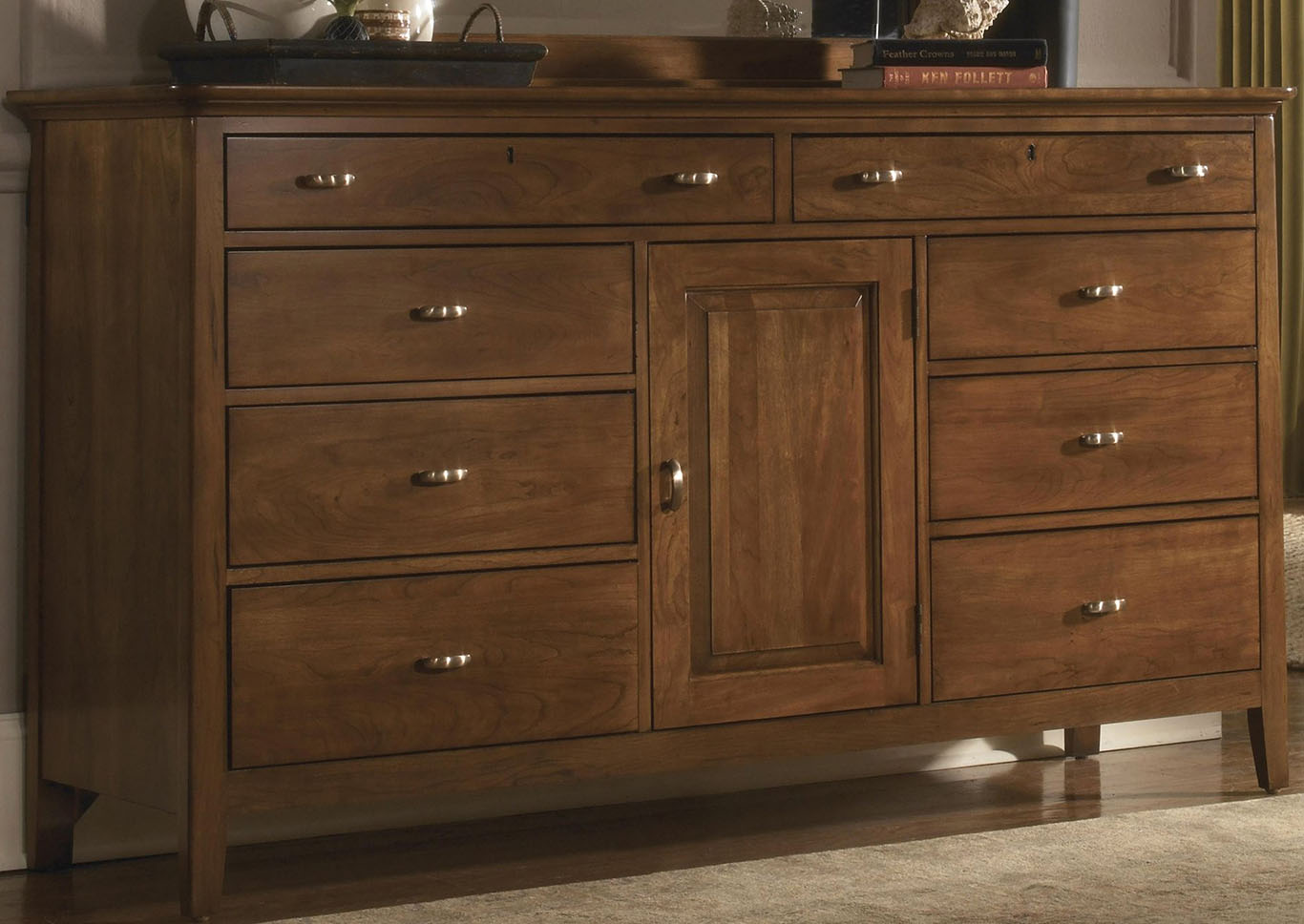 Cherry Park Natural Cherry Door Dresser,Kincaid