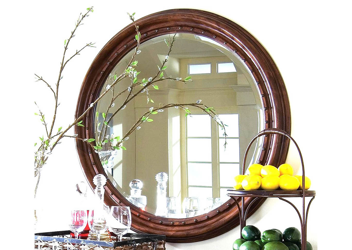 Tuscano Old World Dresser w/Round Mirror,Kincaid