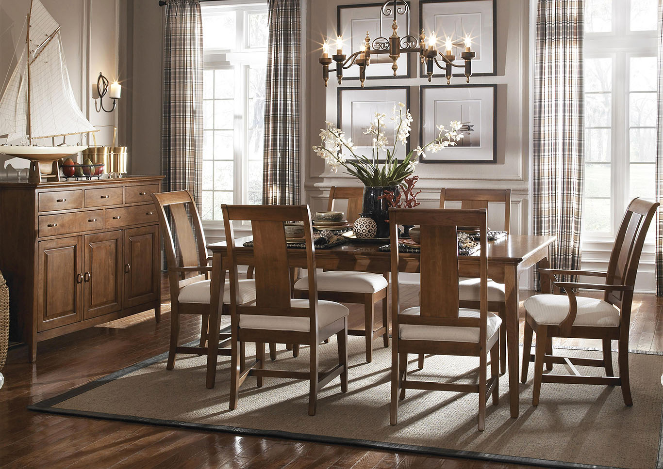 Cherry Park Natural Cherry Rectangular Dining Table,Kincaid
