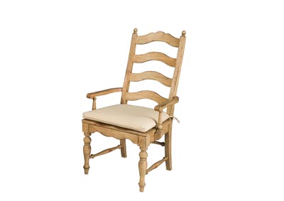 Image for Homecoming Pine Ladderback Arm Chair (Set of 2)