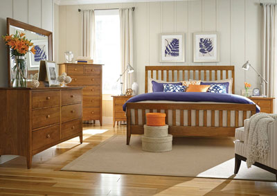 Image for Gatherings Honey Sleigh Queen Bed