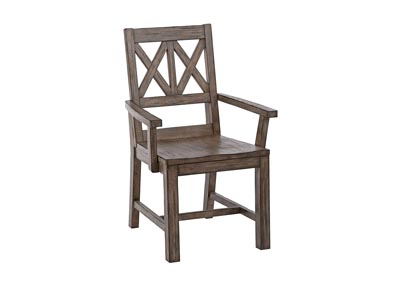 Foundry Driftwood Wood Arm Chair (Set of 2)