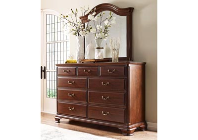 Image for Hadleigh Classic Cherry Arched Dresser & Mirror