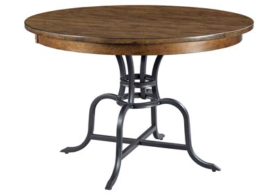 Image for The Nook Hewned Maple 44" Round Table w/Metal Base