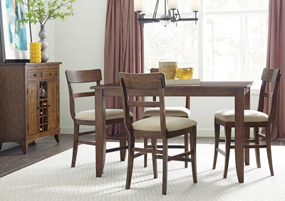 Image for The Nook Hewned Maple Counter Height Dining Set w/4 Counter Chairs