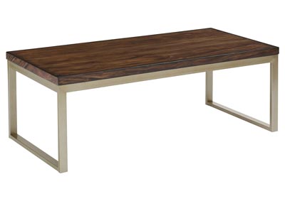 Image for Linear Metal Rectangular Cocktail Table