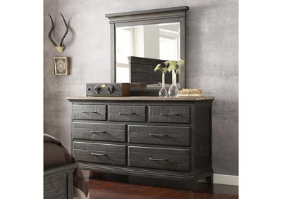 Jessup Charcoal Dresser & Mirror