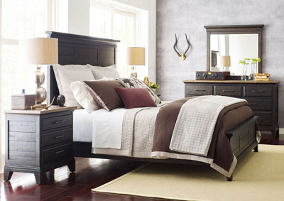 Image for Jessup Charcoal King Panel Bed w/Dresser & Mirror