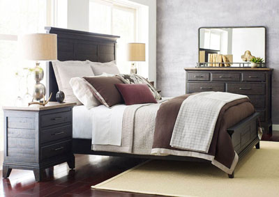 Image for Jessup Charcoal California King Panel Bed w/Westwood Dresser & Mirror