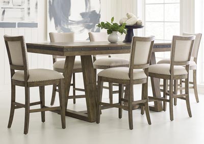 Image for Kimler Stone Counter Height Dining Set