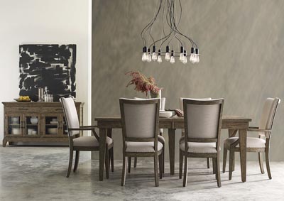 Image for Plank Road Stone Rectangular Dining Set w/4 Side Chairs & 2 Arm Chairs