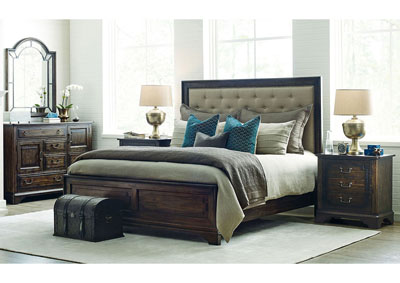 Image for Wildfire Ember Queen Tweed Upholstered Bed