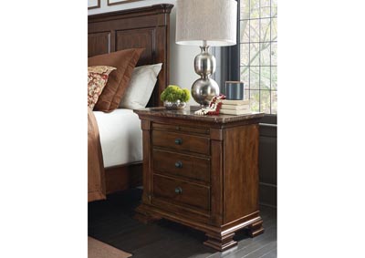Image for Portolone Truffle Bachelors Chest w/Marble Top