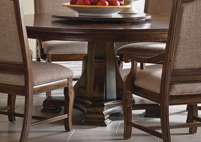 Image for Portolone Truffle 72" Round Dining Table