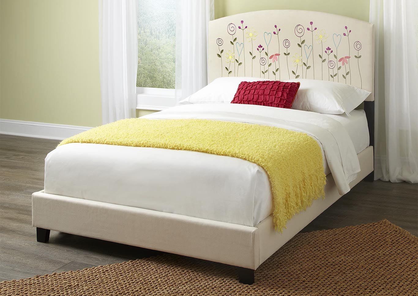 Kourtney Twin Flower Headboard,Kith