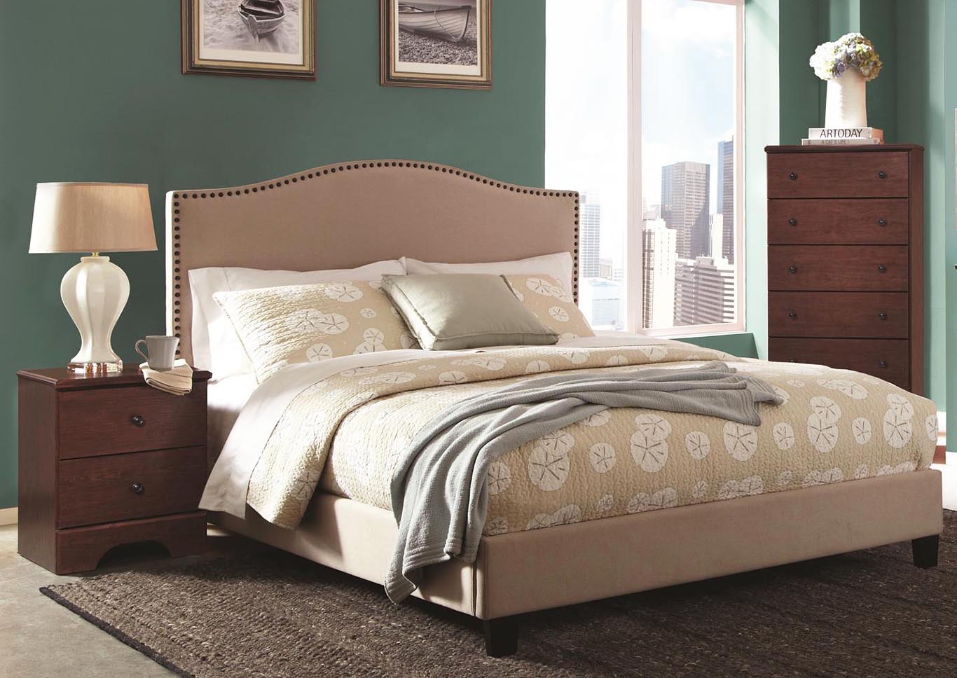 Langston Linen King Upholstered Bed,Kith