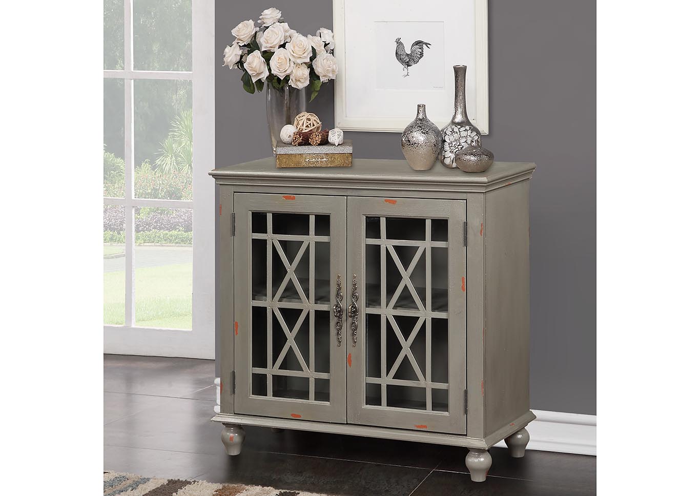 Harper's Branch Grey Accent Console,Kith