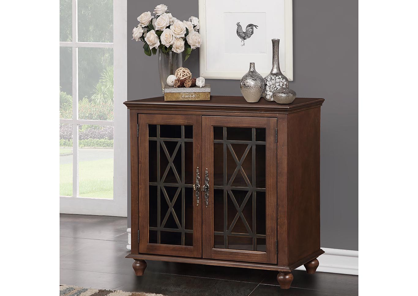 Harper's Branch Walnut Accent Console,Kith