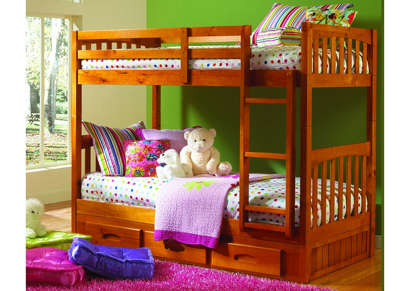 Bunkbeds Twin Trundle Bed,Kith