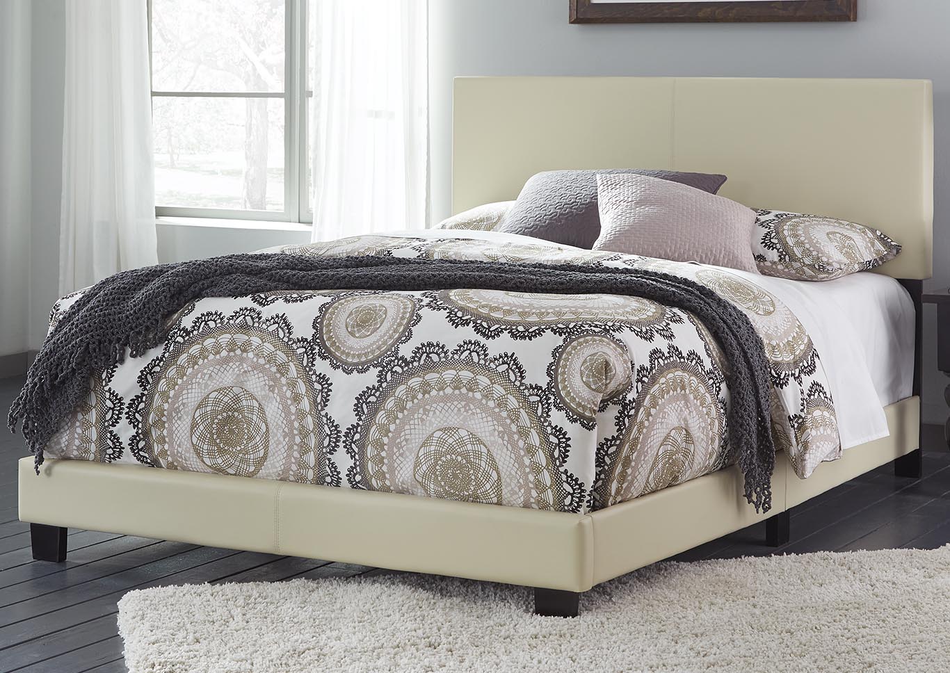 Ramon King Cream PU Bed In One Box,Kith