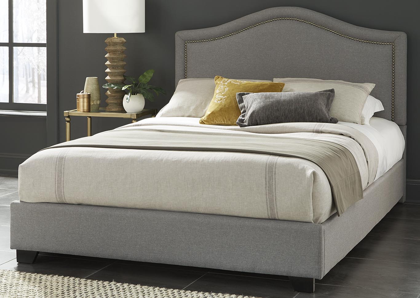 Midnight Gray King Bed,Kith