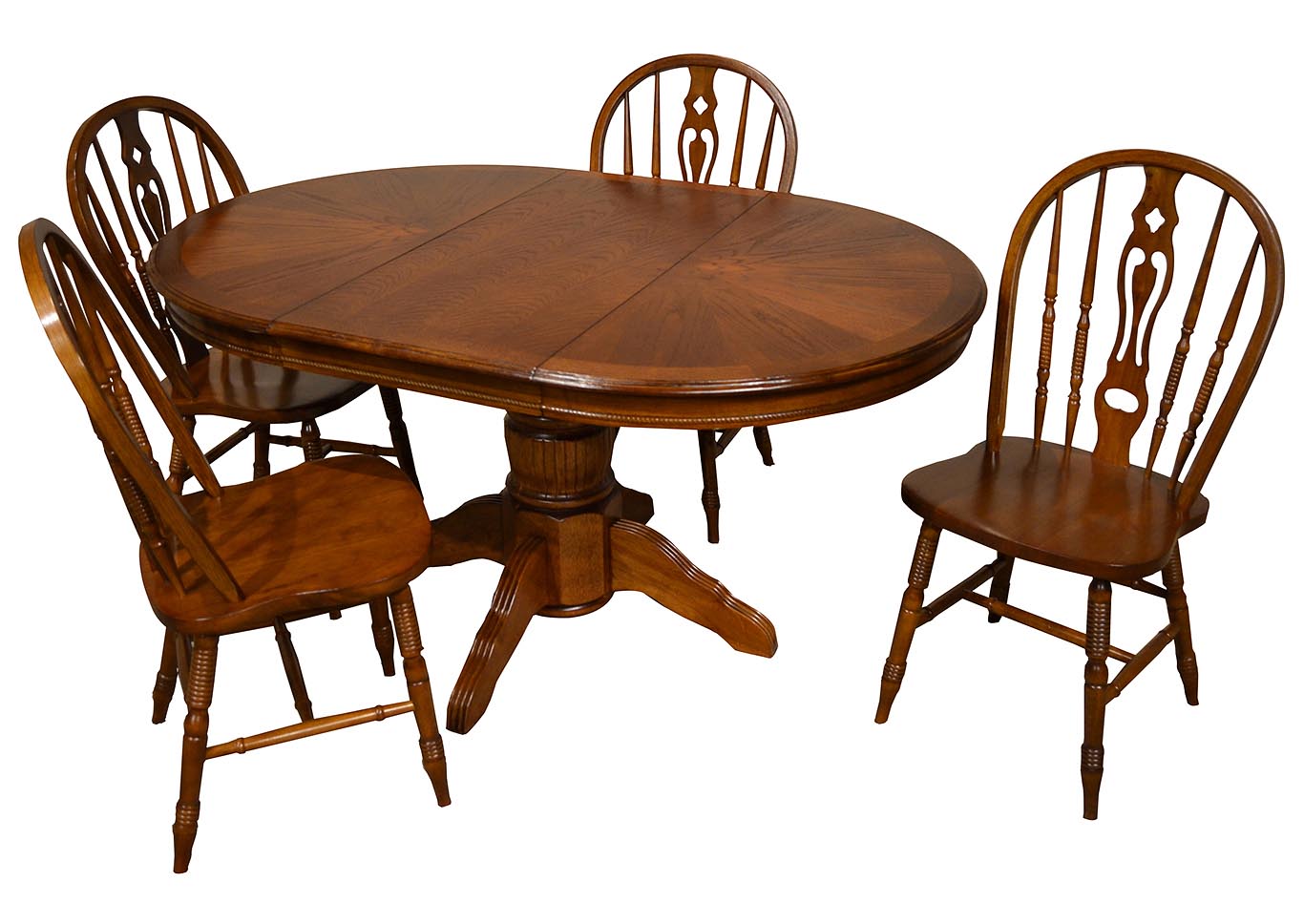 Marion County Chocolate 42" Round Dining Table,Kith