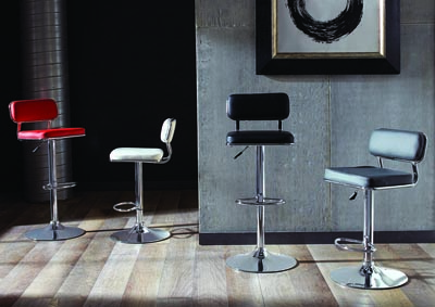 Image for Metal Black Bar Stool (Set of 2)