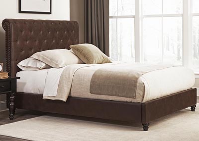 Image for Roll Back Brown Queen Bed