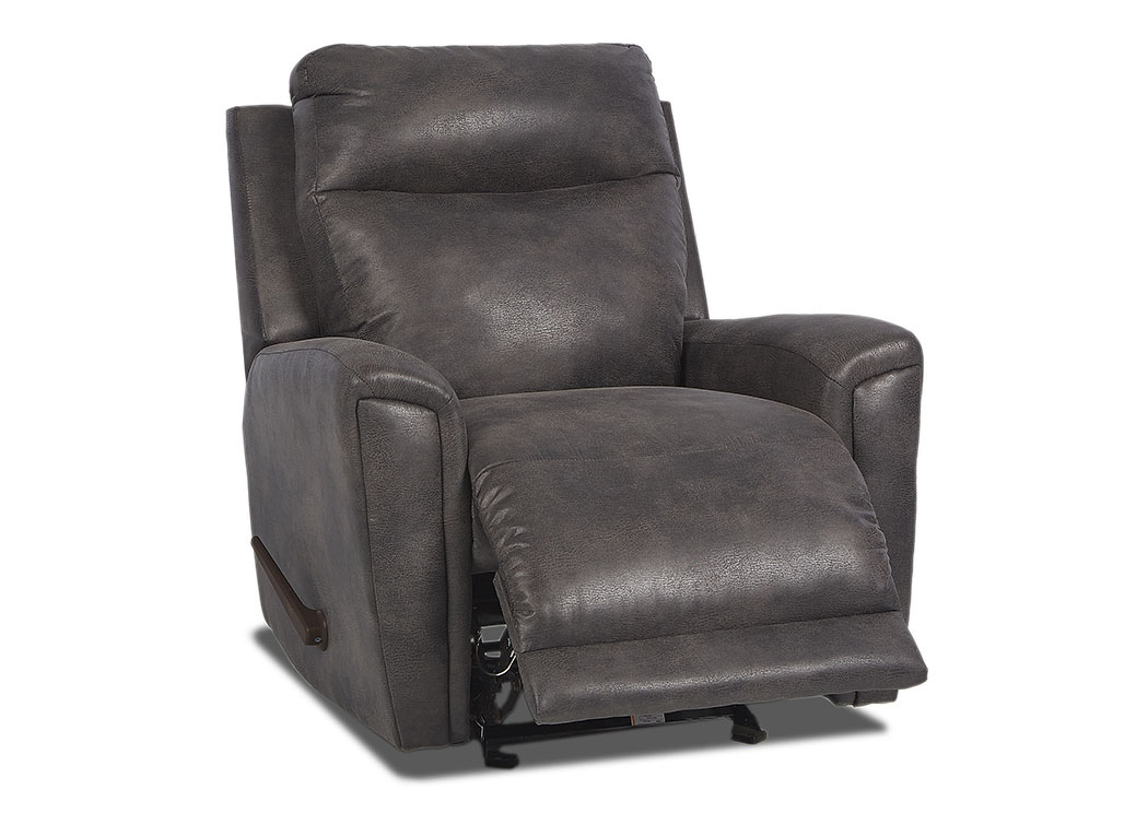 Priest Slate Fabric Reclining Glider Chair,Klaussner Home Furnishings