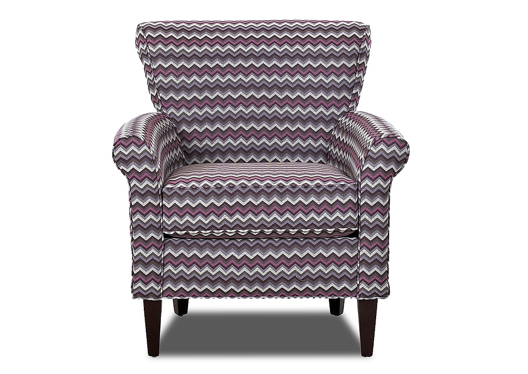 Louise Multi-Colored Stationary Fabric Chair,Klaussner Home Furnishings