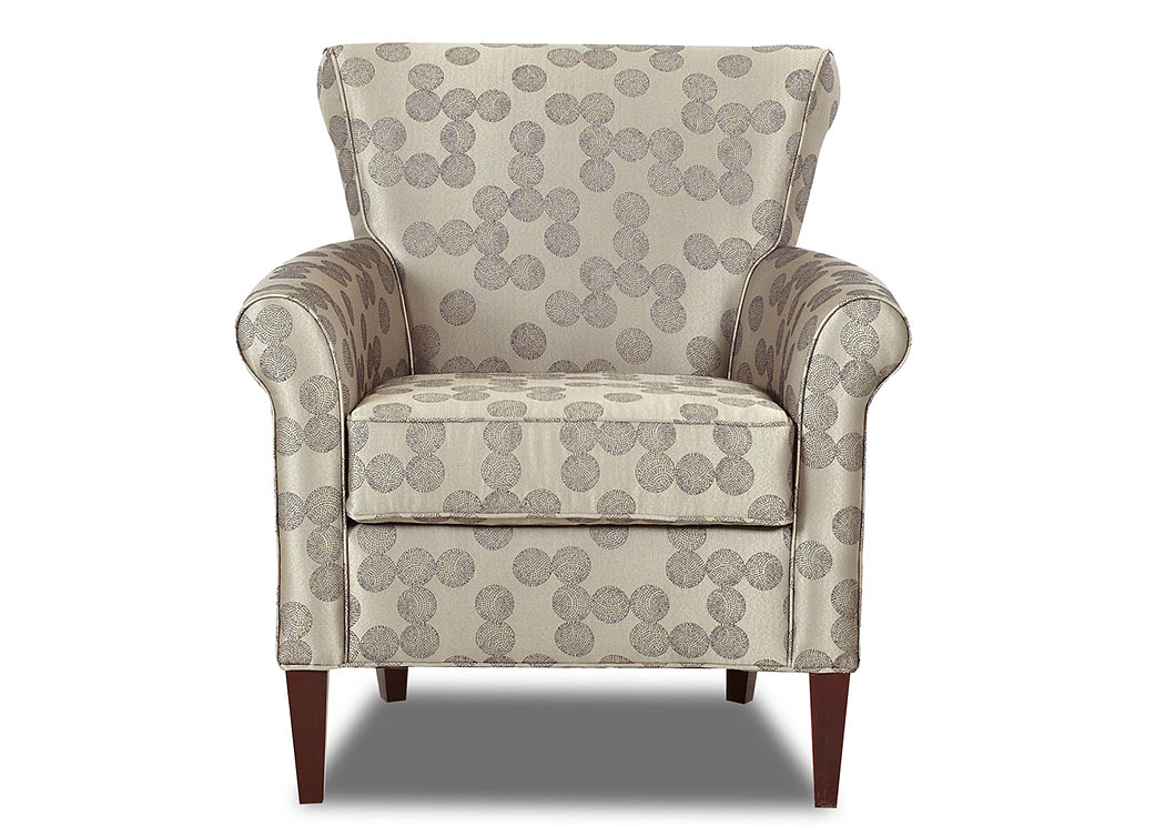 Louise Graphite Multi-Colored Stationary Fabric Chair,Klaussner Home Furnishings
