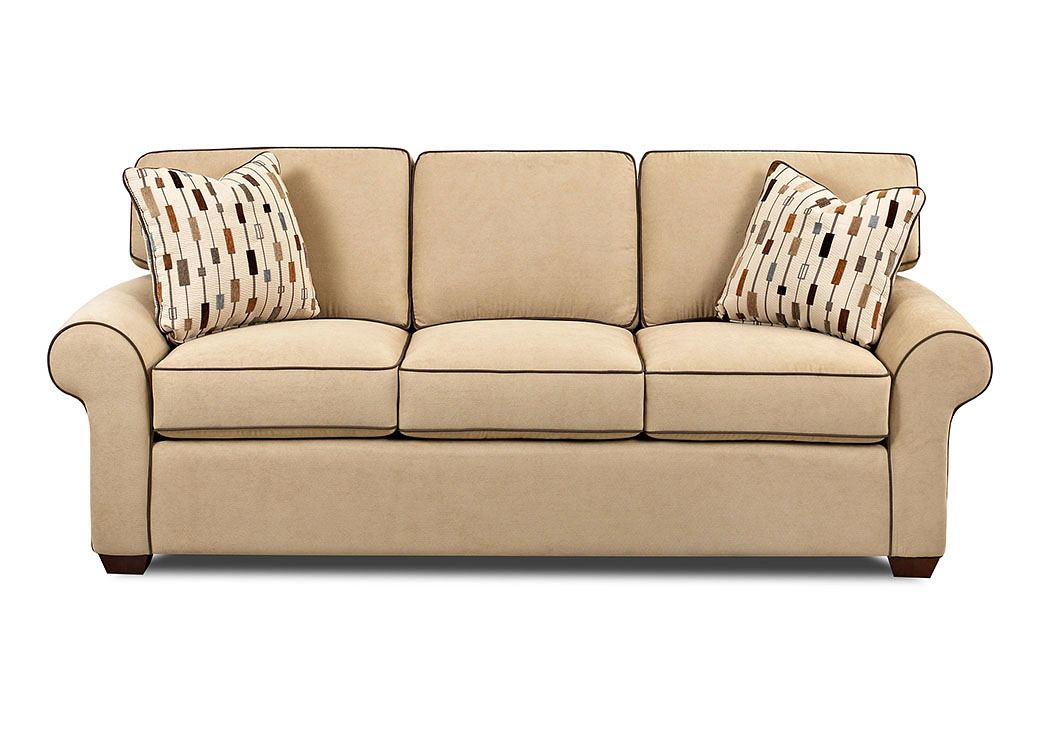Patterns Halo Grain Stationary Fabric Sofa,Klaussner Home Furnishings