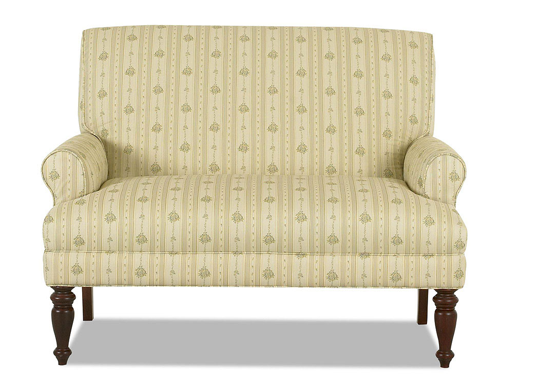Teasdale Striped Floral Stationary Fabric Loveseat,Klaussner Home Furnishings