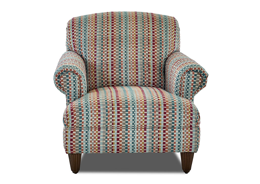 Wrigley Multi-Colored Stationary Fabric Chair,Klaussner Home Furnishings