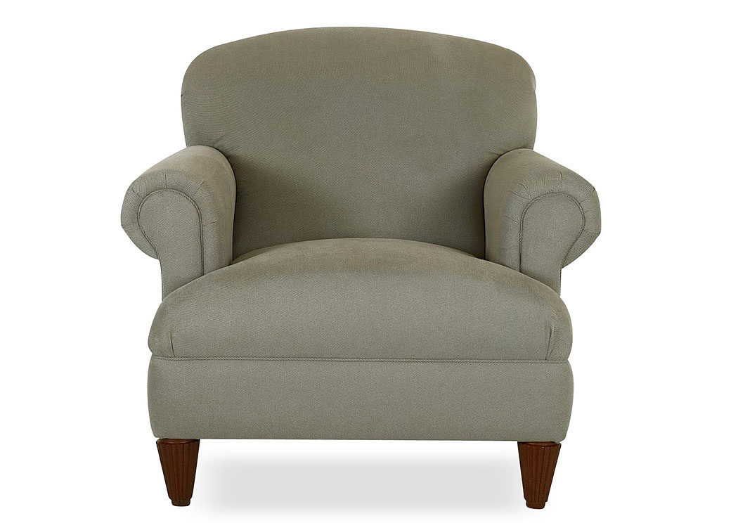 Wrigley Stone Gray Stationary Fabric Chair,Klaussner Home Furnishings