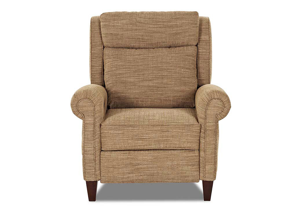 Watson Spartan Camel Fabric Reclining Chair,Klaussner Home Furnishings