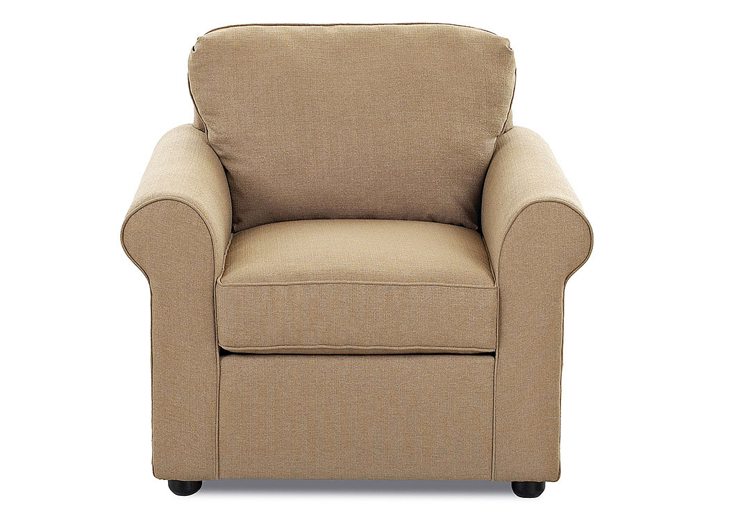 Brighton Hilo Rattan Stationary Fabric Chair,Klaussner Home Furnishings