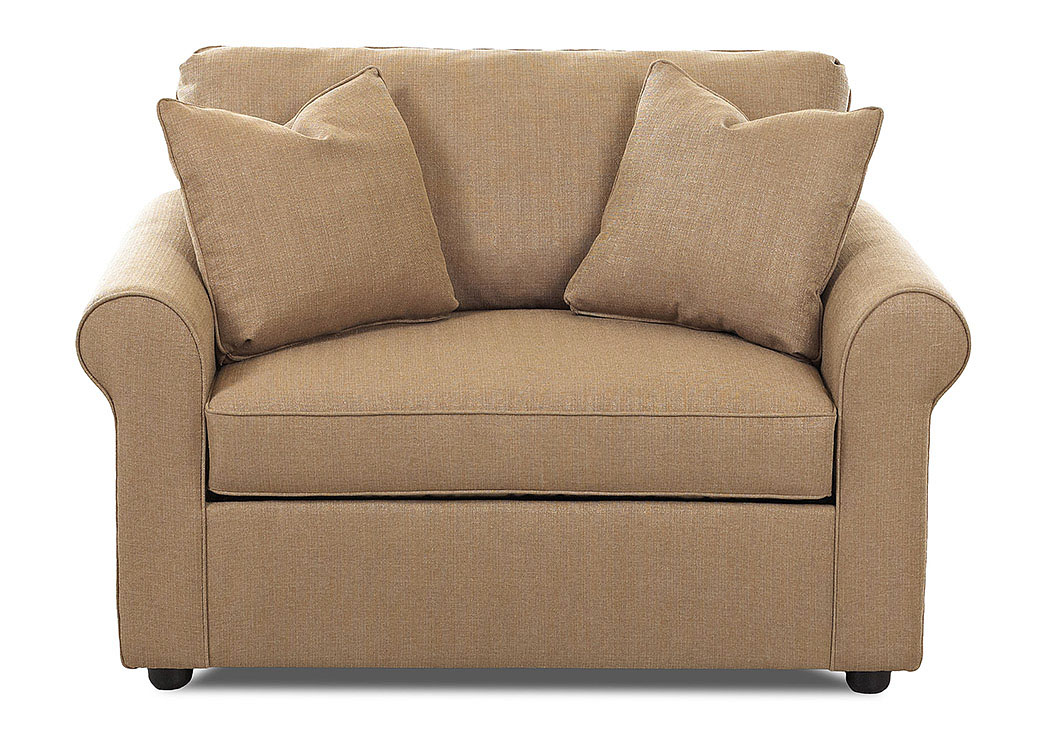 Brighton Brown Sleeper Fabric Sofa,Klaussner Home Furnishings