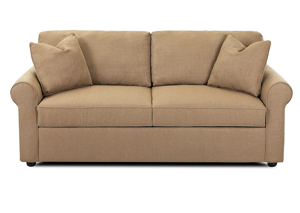 Brighton Hilo Rattan Stationary Fabric Sofa,Klaussner Home Furnishings
