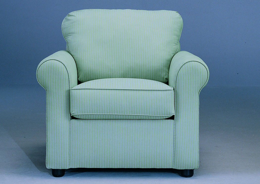 Brighton Mist Stationary Fabric Chair,Klaussner Home Furnishings
