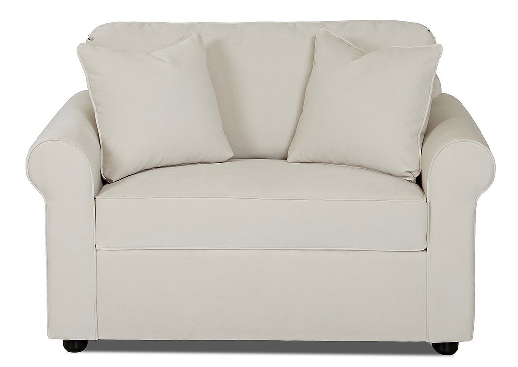 Brighton Oakland Ivory Sleeper Fabric Sofa,Klaussner Home Furnishings