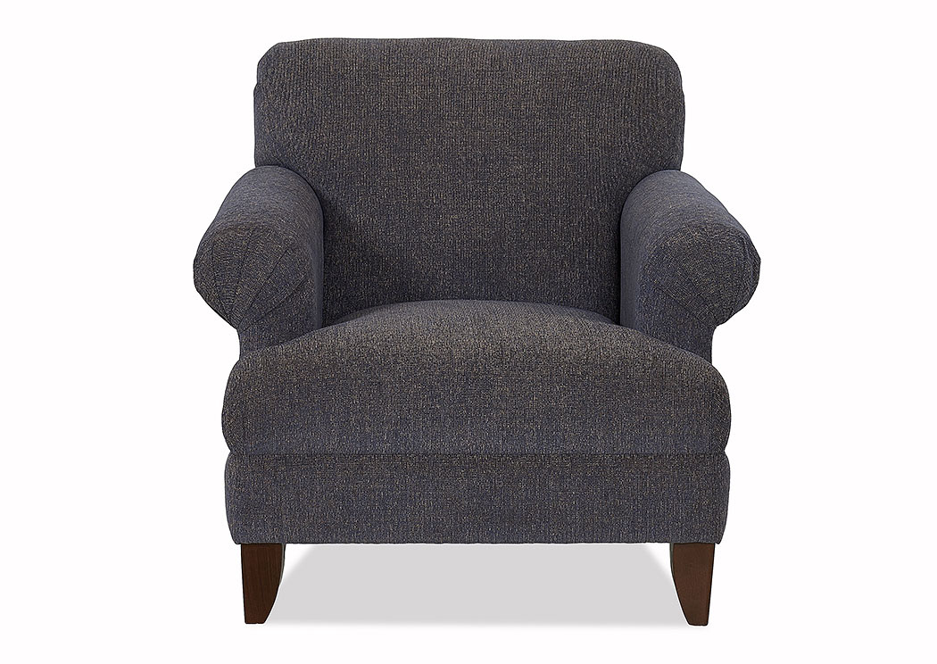 Sheldon Jeans Blue Stationary Fabric Chair,Klaussner Home Furnishings