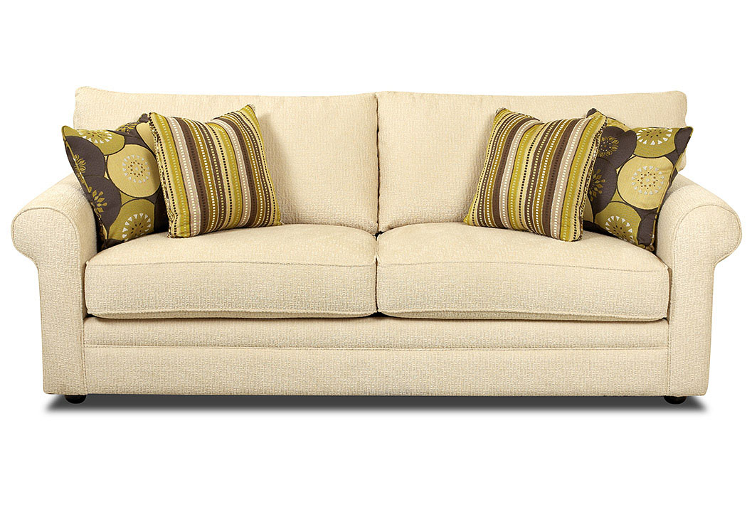 Comfy Rice Stationary Fabric Sofa,Klaussner Home Furnishings