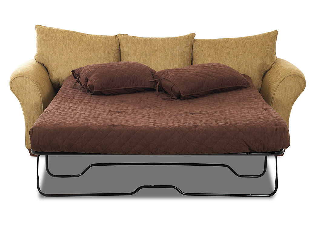 Fletcher Bronze Stationary Fabric Sleeper Sofa,Klaussner Home Furnishings