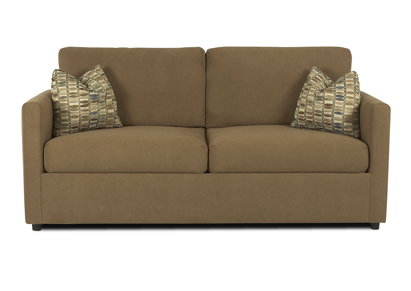 Jacobs Brown Stationary Fabric Sofa,Klaussner Home Furnishings