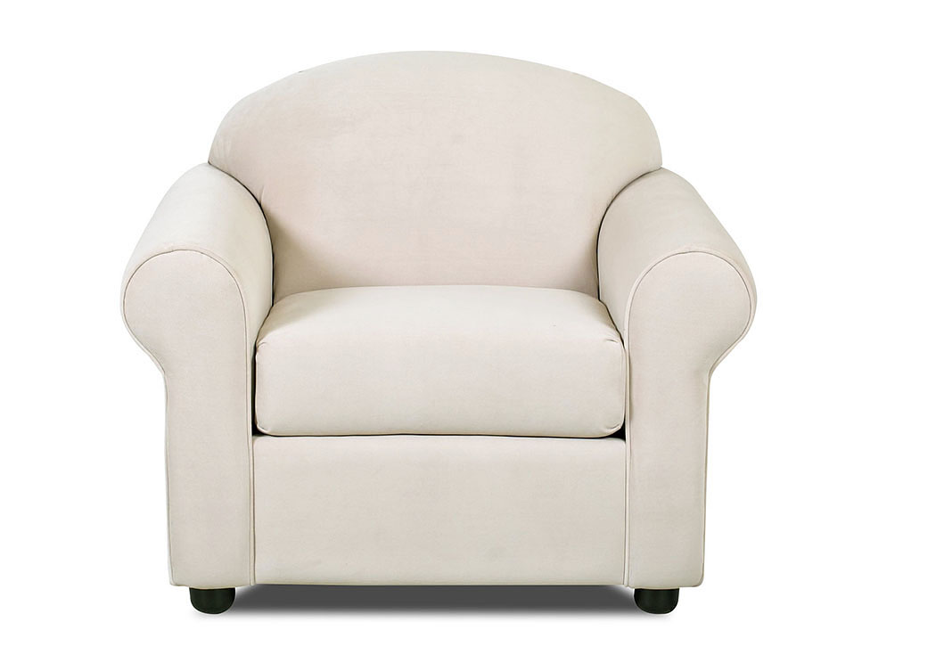 Possibilities Belshire Buck Beige Stationary Fabric Chair,Klaussner Home Furnishings