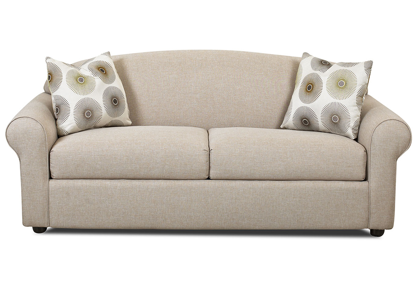 Possibilities Beige Sleeper Fabric Sofa,Klaussner Home Furnishings